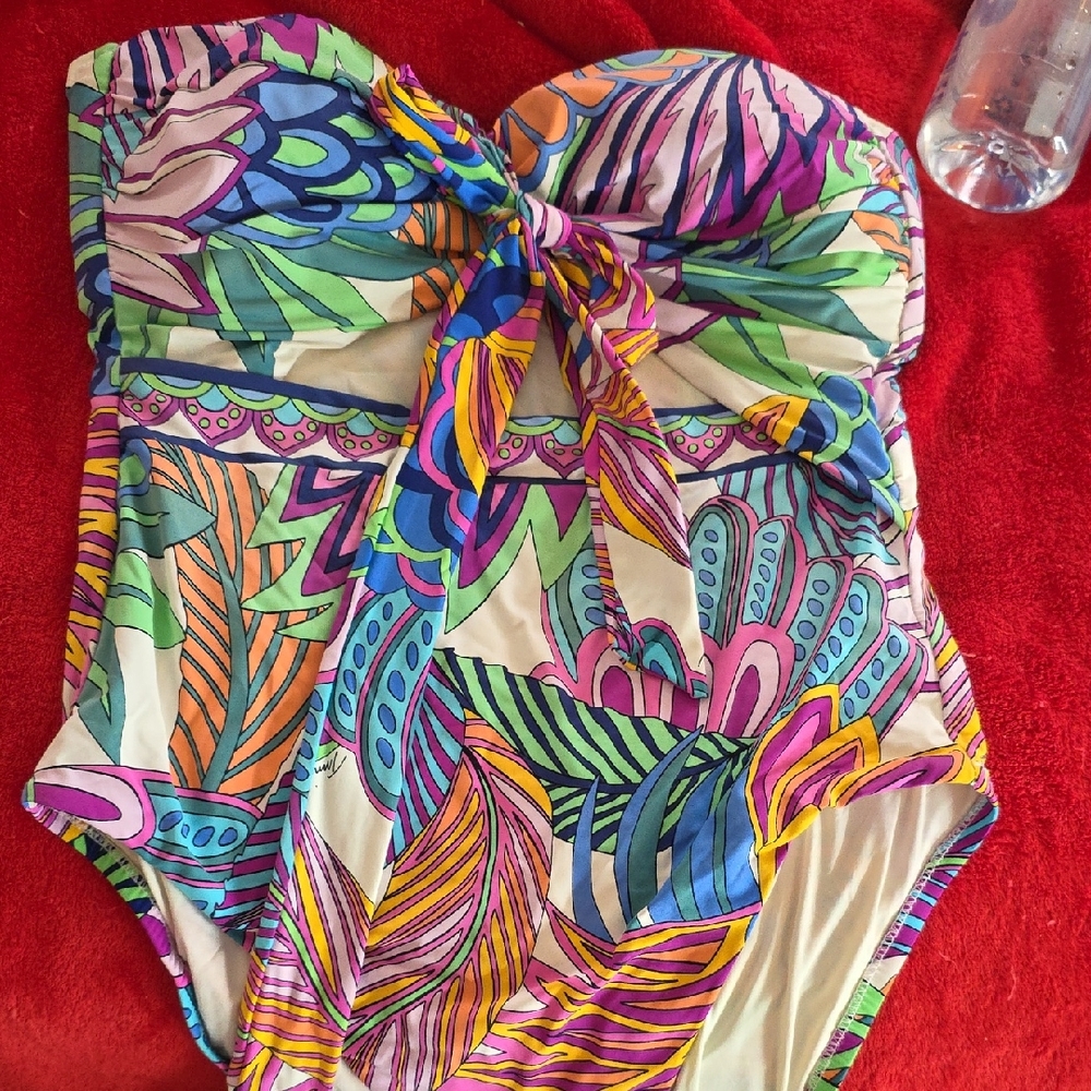 Trina Turk Multicolor Strapless Bikini